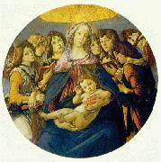 BOTTICELLI, Sandro Madonna of the Pomegranate (Madonna and Child and six Angels) fdgd china oil painting reproduction